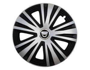 Set 4 capace roti Glory Gri-Negru R14, Compatibil Cu Dacia
