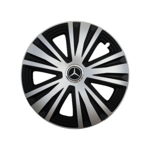 Set 4 capace roti Glory Gri-Negru R14, Compatibil Cu Mercedes Benz - Img 3