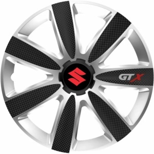 Set 4 Capace Roti GTX Carbon Gri-Negru R14, Pentru Suzuki - Img 3