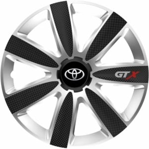 Set 4 Capace Roti GTX Carbon Gri-Negru R14, Pentru Volvo