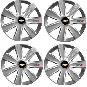 Set 4 Capace Roti GTX Gri R15, Pentru Chevrolet - Img 2