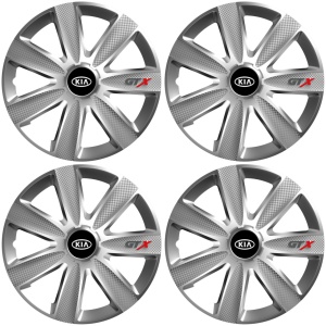 Set 4 Capace Roti GTX Gri R15, Pentru Kia - Img 2