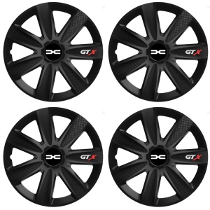 Set 4 Capace Roti GTX Negru Carbon R17, Pentru Dacia Nou - Img 2