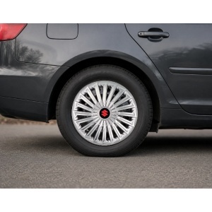 Set 4 capace roti Joy Gri R17 pentru gama auto Suzuki. - Img 3