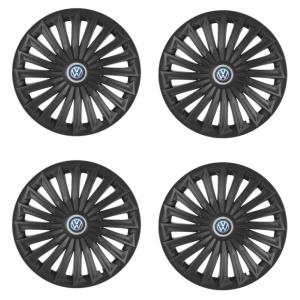 Set 4 capace roti Joy Negru R17 Compatibil Cu Volkswagen - Img 2