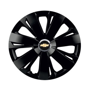 Set 4 capace roti Negre Cu Inel Cromat Energy R15 Compatibil Cu Chevrolet - Img 3