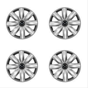 Set 4 capace roti potrivite jantelor de 14 inchi (R14) compatibile Mazda, Model - 221 - Img 2