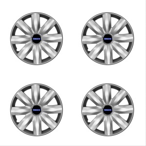 Set 4 capace roti potrivite jantelor de 14 inchi (R14) compatibile Volvo, Model - 221 - Img 2