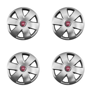 Set 4 capace roti potrivite jantelor de 15 inch (R15) compatibile Fiat, Model - 308 - Img 2