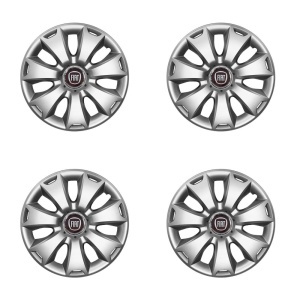 Set 4 capace roti potrivite jantelor de 15 inchi (R15) compatibile FIAT 500,Punto,Bravo,Albea,Tipo,Stilo,Model-335 - Img 2