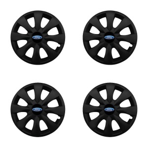 Set 4 capace roti potrivite jantelor de 15 inchi (R15) compatibile FORD, Model - 316 Black Edition - Img 2