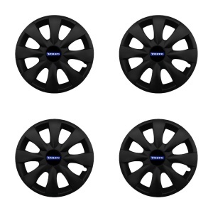 Set 4 capace roti potrivite jantelor de 15 inchi (R15) compatibile VOLVO, Model - 316 Black Edition - Img 2