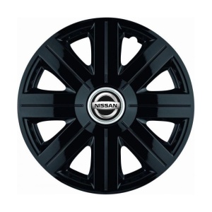 Set 4 Capace Roti, potrivite jantelor de R14, pentru Nissan, model Cosmos Negru - Img 3