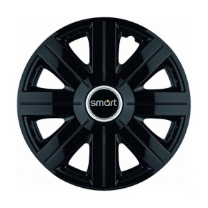 Set 4 Capace Roti, potrivite jantelor de R14, pentru Smart, model Cosmos Negru - Img 3