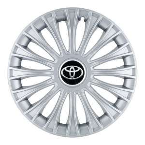 Set 4 Capace Roti, potrivite jantelor de R14, pentru Toyota, model dino cromat - Img 3