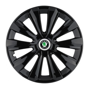 Set 4 Capace Roti, potrivite jantelor de R15, pentru Skoda, model delta negru - Img 3