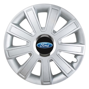 Set 4 Capace Roti, potrivite jantelor de R16, pentru Ford, model flash cromat