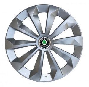 Set 4 Capace Roti, potrivite jantelor de R16, pentru Skoda, model fame cromat - Img 1