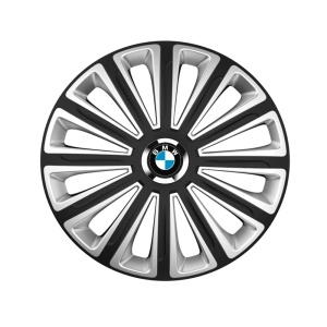 Set 4 capace roti R15 Compatibil Cu BMW Trend Silver-Black
