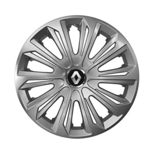 Set 4 capace roti Strong silver varnished R14 Compatibil Cu Renault - Img 3