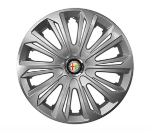 Set 4 capace roti Strong silver varnished R15 Compatibil Cu Alfa Romeo