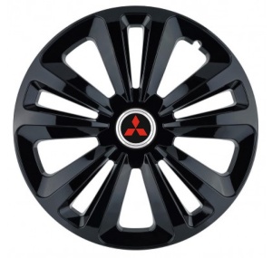 Set 4 Capace Roti Terra Negru R15, pentru Mitsubishi - Img 1
