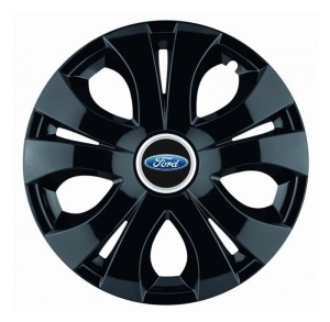 Set 4 Capace Roti Top Negru R16, Compatibil Cu Ford - Img 1