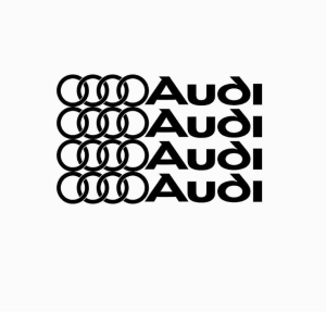 Set 4 stickere manere Audi 10x1,5 cm, Creative Rey®