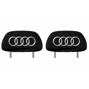Set 5 huse tetiere negre, pentru gama auto AUDI