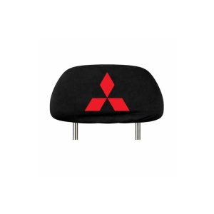Set 5 huse tetiere negre, pentru gama auto MITSUBISHI - Img 2