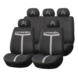 Set Huse Scaune Universale HLX1 Compatibile cu Citroen – Negru/Gri