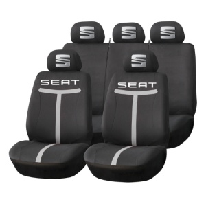 Set Huse Scaune Universale HLX1 Compatibile cu Seat – Negru/Gri