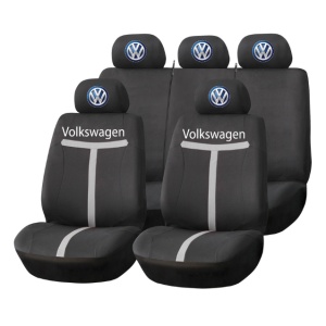 Set Huse Scaune Universale HLX1 Compatibile cu Volkseagen – Negru/Gri