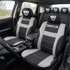 Set Huse Scaune Universale HLX2 Compatibile cu Dacia – Negru/Gri - Img 2