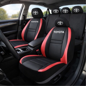 Set Huse Scaune Universale HLX5 Compatibile cu Toyota – Negru/Rosu - Img 2
