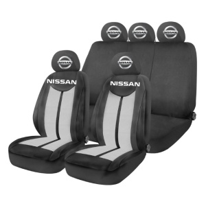 Set Huse Scaune Universale HLX7 Compatibile cu Nissan– Negru/Gri
