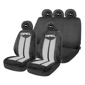 Set Huse Scaune Universale HLX7 Compatibile cu Opel– Negru/Gri
