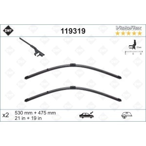 Set stergatoare auto SWF Visioflex 53+48 cm pentru parbriz - Img 4