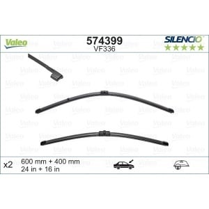 Set Stergatoare Valeo Silencio X.Trm 600/400 Mm Vf336 - Img 3
