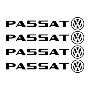 Set stickere manere Passat, sticker decorativ, culoare neagra