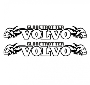 Set stickere Volvo Globetrotter 60 cm, Creative Rey®