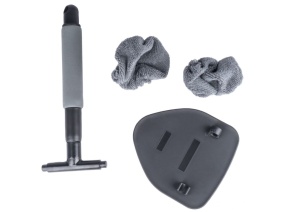 Spălător telescopic pentru geamuri, cu microfibră triunghiulară AMIO-03858 - Img 3