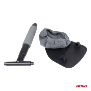 Spălător telescopic pentru geamuri, cu microfibră triunghiulară AMIO-03858 - Img 6