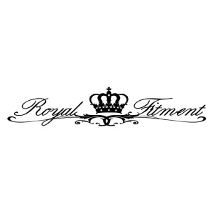Sticker auto "Royal Fitment", 50x16 cm, negru