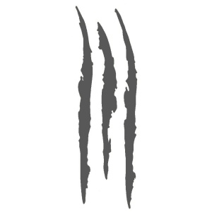 Sticker auto "Set Monster Claw", 13.4x51 cm, gri