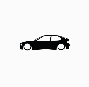 Sticker Bmw Compact 15x4.6 cm, Creative Rey®