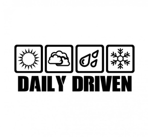 Sticker DAILY DRIVEN 15 cm, Creative Rey®