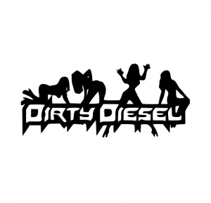 Sticker Dirty Diesel 20x8 cm, Creative Rey®