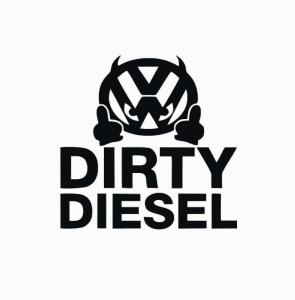 Sticker DIRTY DIESEL VOLKSWAGEN 10x10 cm, Creative Rey®