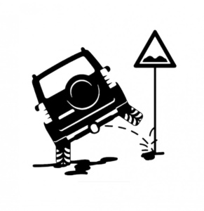 Sticker Funny Suv 15 cm, Creative Rey®